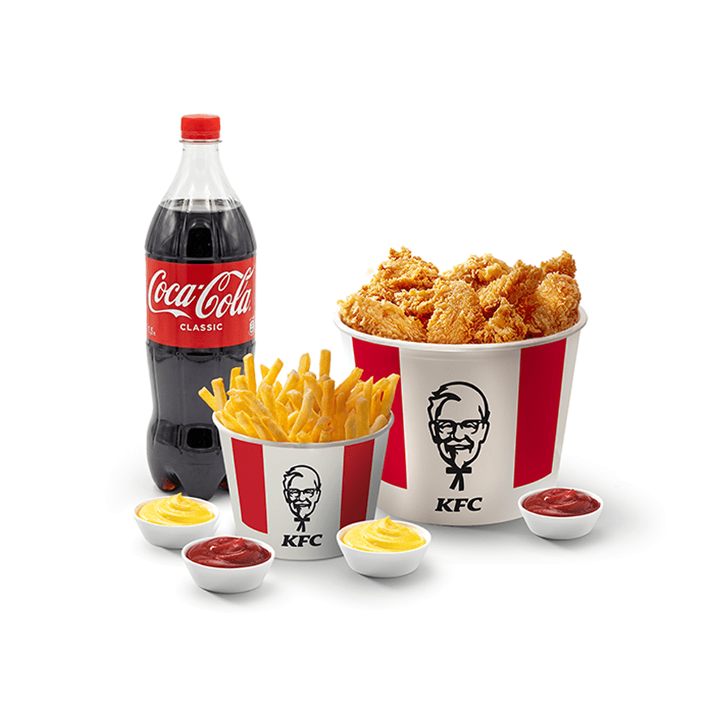 KFC БАСКЕТ 12 КРЫЛЫШЕК + 8 НОЖКИ КОМБО